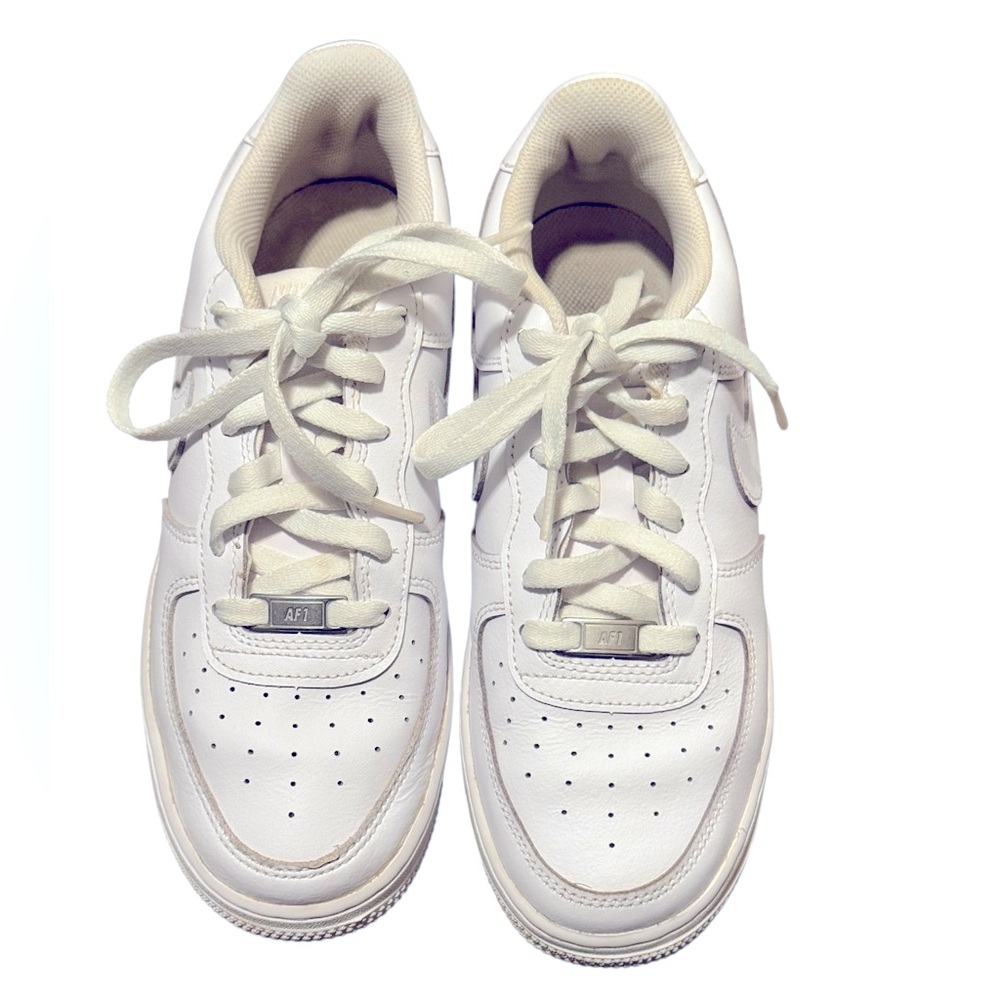 Nike Air Force Ones Unisex Sneakers Running Shoes Size 7Y School Basketball - Picture 4 of 10